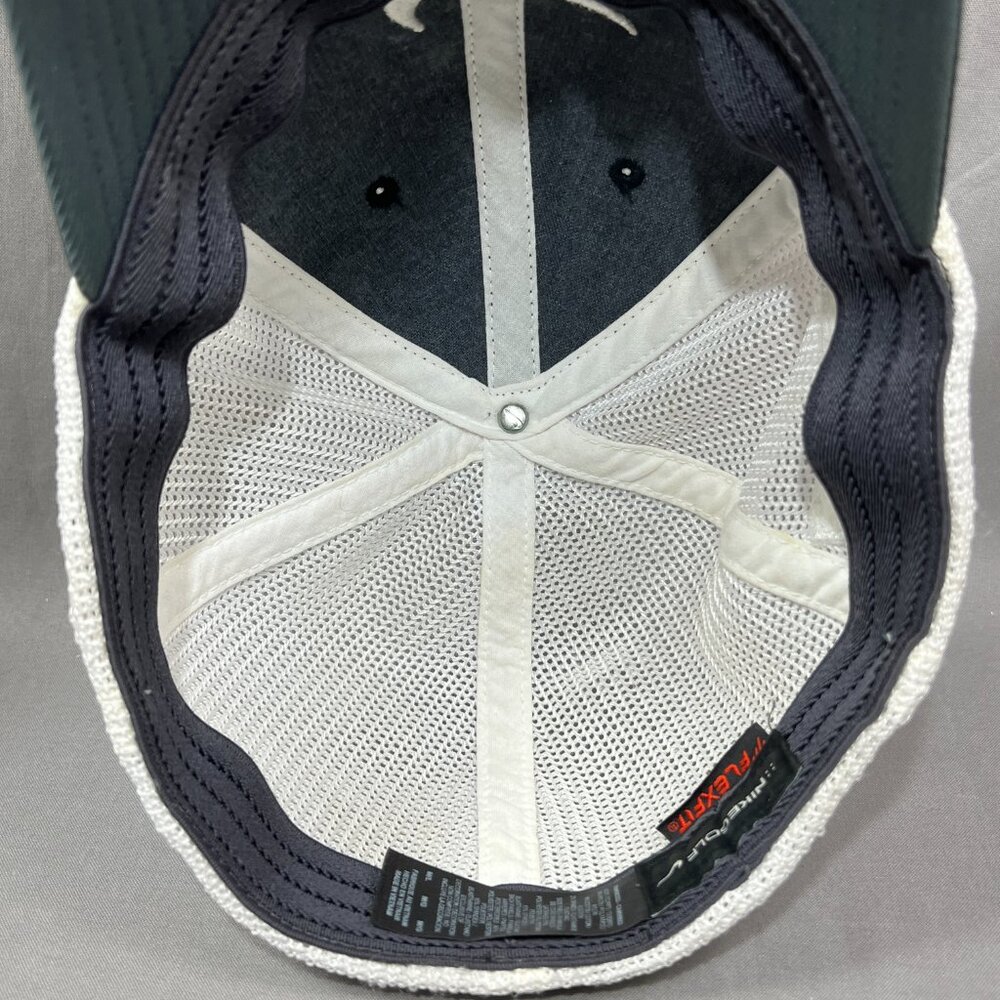 Nike Golf One VR Swoosh Flexfit M/L Hat Cap Black Trucker Mesh Running Dad Mens - Picture 12 of 15